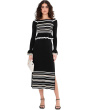 Off Shoulder Knit Midi Dress