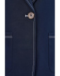 Sleek Stretch Accent Stitch Blazer