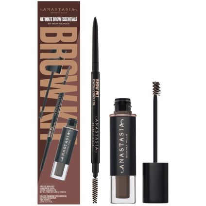 Anastasia Beverly Hills Краска для бровей Ultimate Brow Essentials Kit Карандаш для бровей 0,085 гр. Мягкий коричневый + объемный тонированный гель для бровей 3,2 мл Мягкий коричневый - 1 шт.
