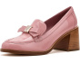 Deco Bow Patent Leather Heeled Loafers
