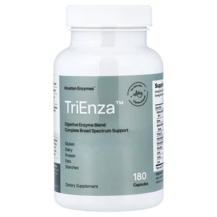 Houston Enzymes, TriEnza®, пищеварительные ферменты, 180 капсул