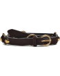 O-Ring Studded Suede Belt