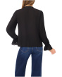 Long Sleeve Button-Down Ruffle Top
