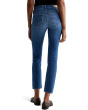 Mari Mid Rise Slim Straight Jeans in Runway