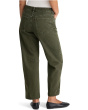 Darted Barrel-Leg Jean in Mossy Umber