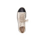 Heine Кожаные кроссовки с высоким носком песочно-черного цвета