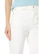 The '90s Straight Crop Jean in Tile White: Raw-Hem Edition