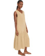 V-neck - Sleeveless Tiered Dress