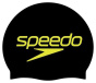 Силиконовая шапочка для плавания Speedo с черным принтом