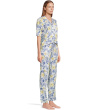 Elbow Sleeve Notch Collar Girlfriend PJ Set
