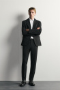 Zara УДОБНЫЕ КЛАССИЧЕСКИЕ БРЮКИ черного цвета
