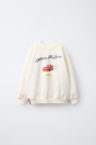 Zara Толстовка с принтом Cars Lightning McQueen-Disney/Pixar кремового цвета