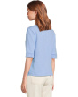 Cuffed Sleeve Split Neck