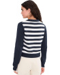 Nicolette Stripe Polo Sweater