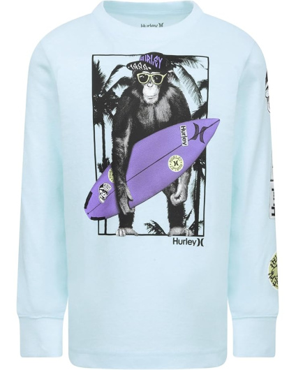 Hurley Kids Все еще в футболке с длинным рукавом Biz (Маленький ребенок)