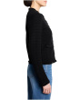 Petite Fringe Mix Femme Knit Jacket
