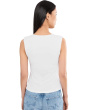 Petite Sleeveless Built In Bra Knit Top