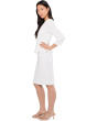 Crepe Peplum Short Dress