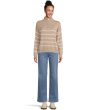 Georgie Stripe 1/4 Zip Sweater