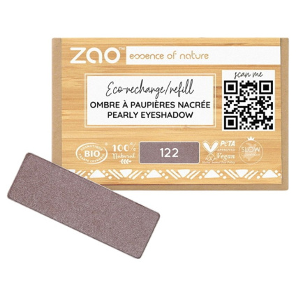 Zao Тени для век и грунтовка Жемчужные тени для век Refill 122 Жемчужная пустынная роза - 1,3 г