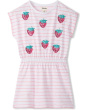 Hatley Kids Непринужденное платье в клубничную полоску с завышенной талией (для малышей / малышек помладше/для больших детей)