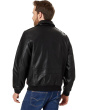 Faux Leather Bomber Jacket