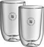 WMF Barista Gläser Set 2-teilig, zwei Latte Macchiato Gläser doppelwandig 280ml, Glas, doppelwandige Kaffeegläser, Kaffeebecher, doppelwandig, hitzebeständig spülmaschinengeeignet