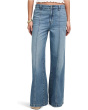 Wide Sweep Trouser with Seam in Robertson Wash