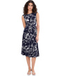 Floral Twist-Front Jersey Dress