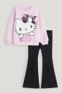 C&A Комплект Hello Kitty - толстовка и расклешенные леггинсы - 2 штуки 2260673 розовых