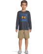 Logo Frame Twist Tech Long Sleeve (Little Kid)