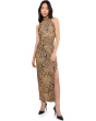 Halter Turtle Side Slit Gown