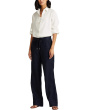 Linen Wide-Leg Pants