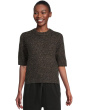 Short Sleeve Marled Pullover