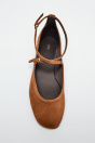 Zara КОЖАНАЯ БАЛЕРИНА С РЕМЕШКАМИ 495684541-105-35
