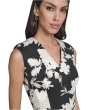 Sleeveless Scuba Floral Sheath