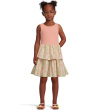 Floral Mixed Media Dress (Toddler/Little Kid/Big Kid)