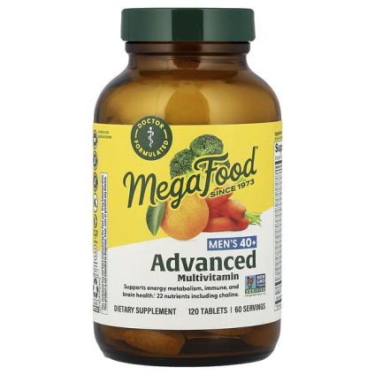 MegaFood, улучшенный мультивитаминный комплекс, для мужчин старше 40 лет, 120 таблеток