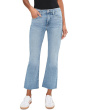 Madewell Женские укороченные джинсы-стрейч с расклешенными рукавами цвета морской волны синего цвета