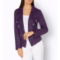 Lederimitat-Blazer, traube