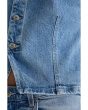 Teagan Fitted Denim Vest in Helios