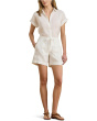 Linen Wide-Leg Drawcord Shorts