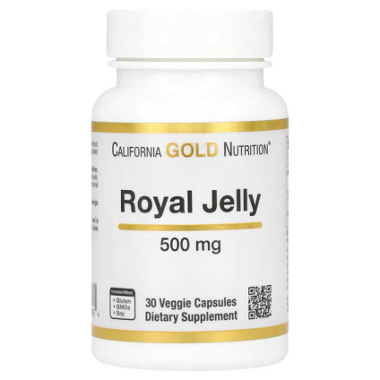 California Gold Nutrition, маточное молочко, 500 мг, 30 растительных капсул