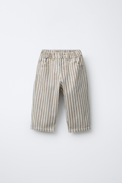 Zara Мешковатые БРЮКИ В ПОЛОСКУ 495684314-105-18