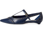 Valkie Studded Kitten Heel T-strap Flat Mule