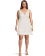 3d Petal Crepe Short Dress