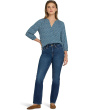 Petite High Rise Straight Jeans