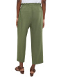 Petite Pull On Mid-rise Wide Leg Crop Trouser 24" Inseam