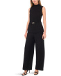 Mock Neck Sleeveless Top with Tie