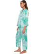 Flourish Printed Satin Pajama Set